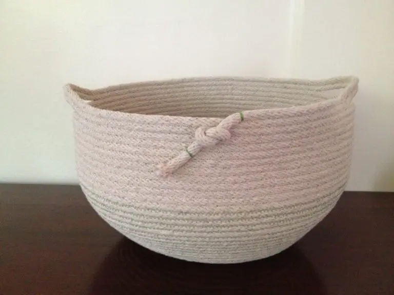 No Sew Rope Basket