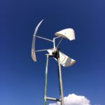 homemade vertical axis wind turbine alternate view