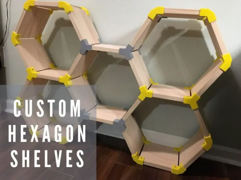 Custom Made Hexagon Shelves Using 3D Printing