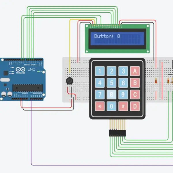 Connect A 4x4 Keypad To One Arduino Input - The DIY Life