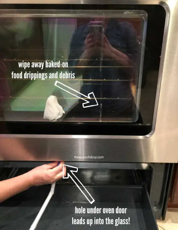 How to Clean Between Glass on Oven Door
