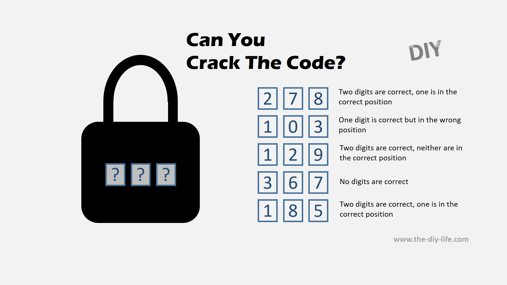 Crack The Code Example The DIY Life