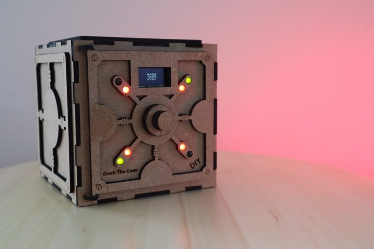 Crack The Code Game, Built Into A DIY Safe Puzzle Box
