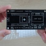 Bitcoin Ticker Black PCB With White Silkscreen