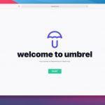 Umbrella Welcome Screen