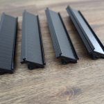 3D Printed Corner Pieces In Black PLA