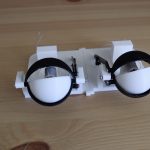 Assembled 3D Printed Components And Eyeballs