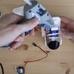 Glue 3 Servos Onto Each Eye Assembly