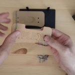 Plex Logo Glued Into Place