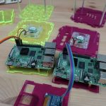 Raspberry Pi’s Installed In Coloured Case Components