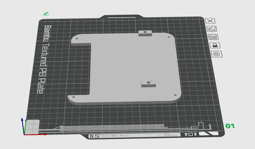 3D Printed Back Plate