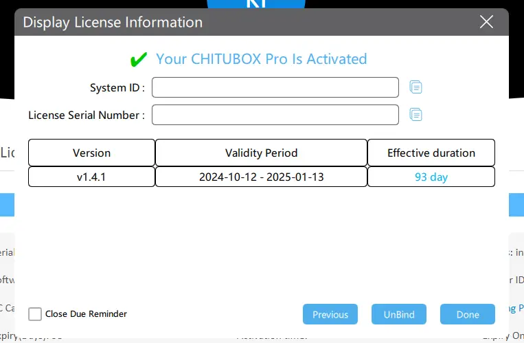 Chitubox Activation