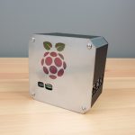 Raspberry Pi Logo Colour Engraved