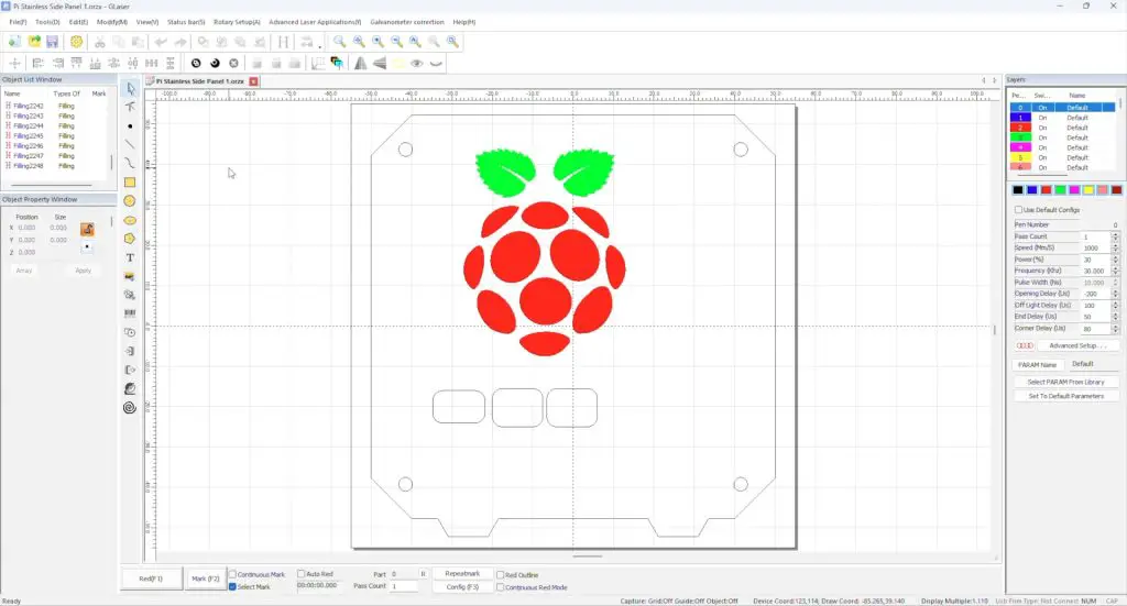 Raspberry Pi Logo On Side Panel