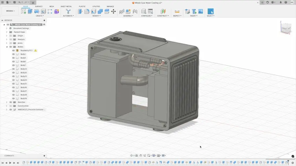 Whole Case Water Cooling Design