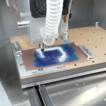 Corn Bit Milling Out PCB