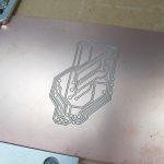 PCB Traces Engraved
