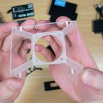 Clear Acrylic Top Panel Finished Off With Tapped Holes & Sanded