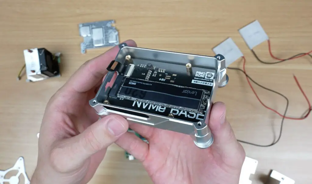 NVMe Base Installed In Case