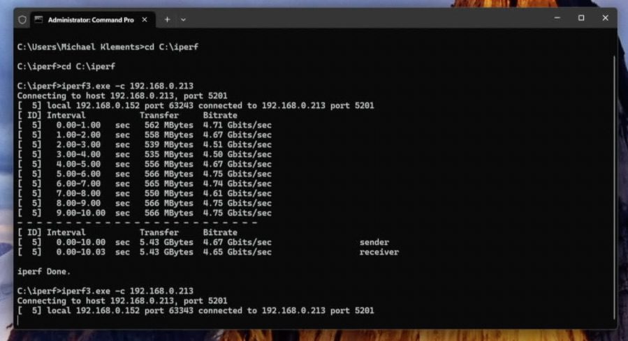 Network Performance Testing iPerf3