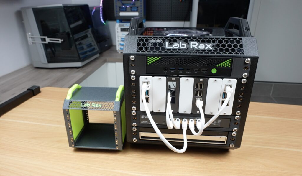 5 Inch Rack Next to 10 Inch Rax Lab Rax