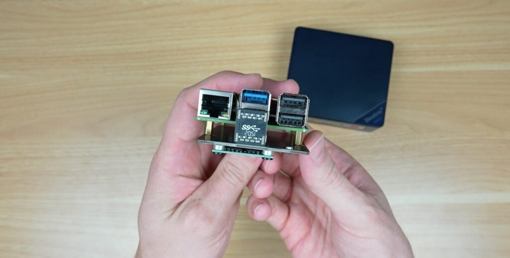 Connected mSATA SSD to Pi 5