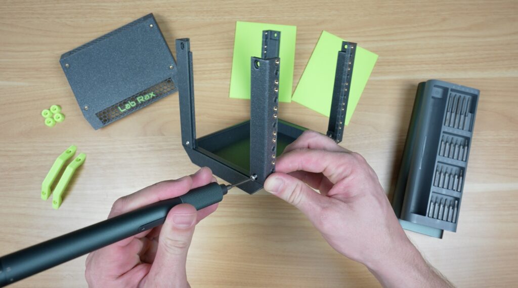 Four Vertical Posts Installed