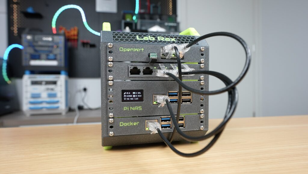 Front Of 5 Inch Lab Rax Homelab