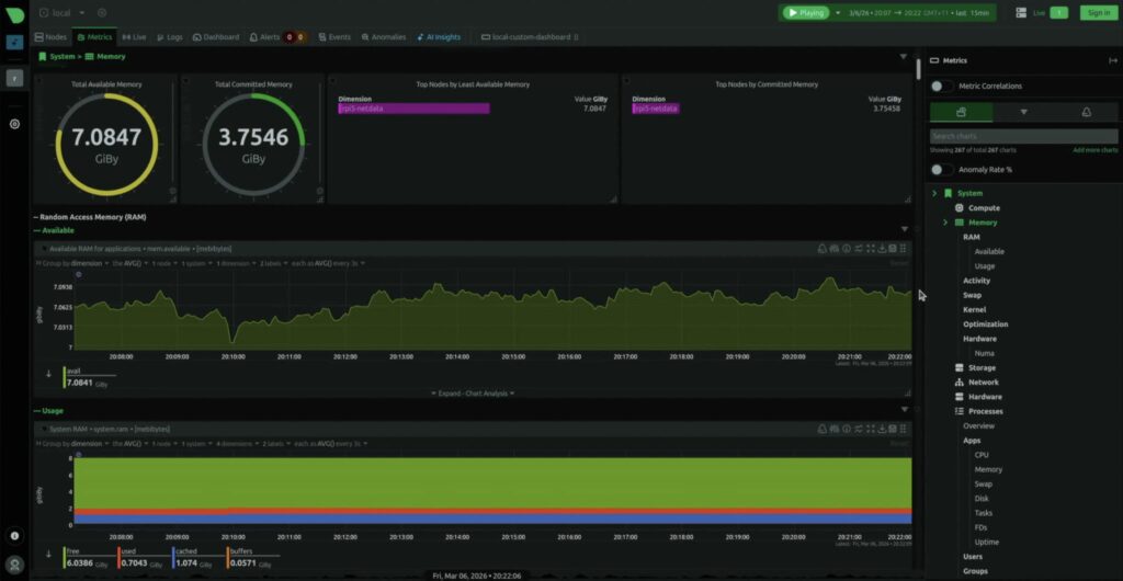 NetData Dashboard 2