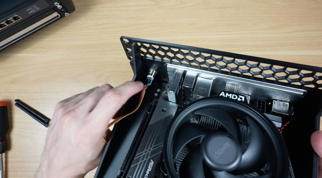 12mm Bushbutton Installing in Shelf