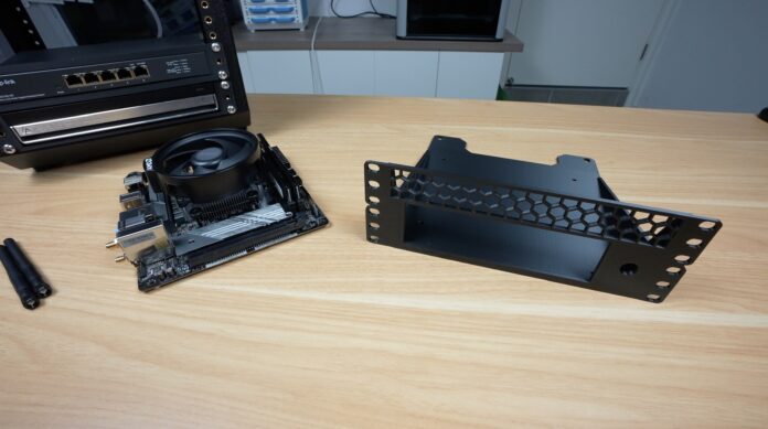 I Designed A Mini ITX PC Shelf For My Lab Rax 10