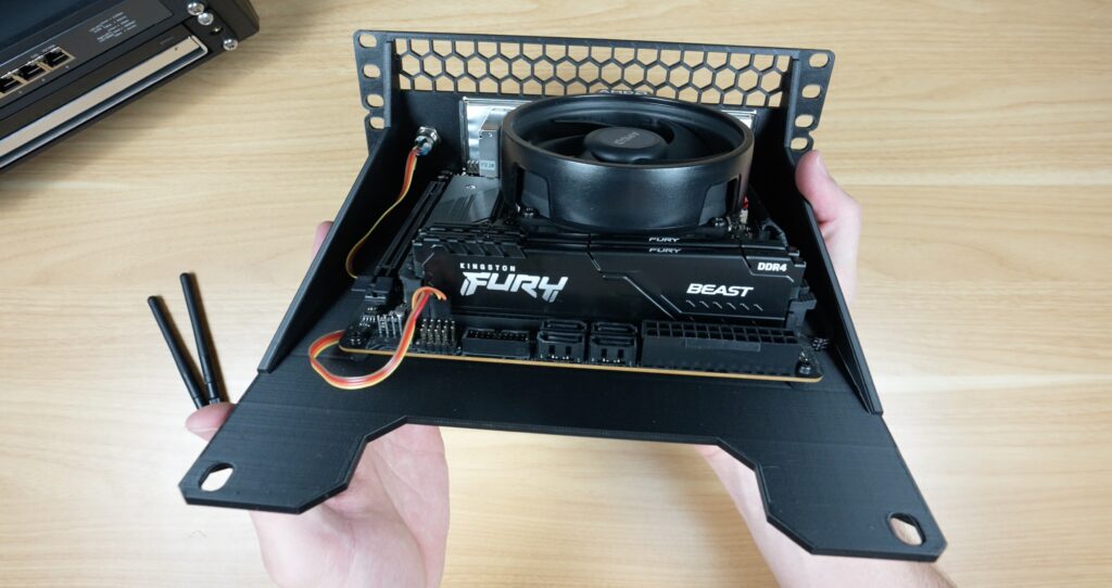 Cables Plugged Into Motherboard