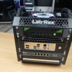 Completed Mini ITX PC Installed In Lab Rac 10 Rack