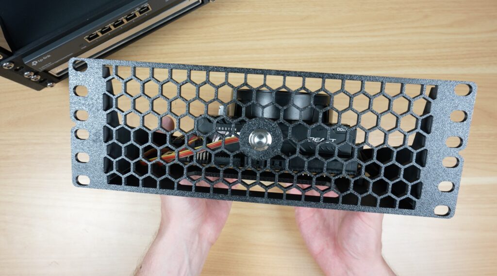 Mini ITX PC Reverse Port Shelf