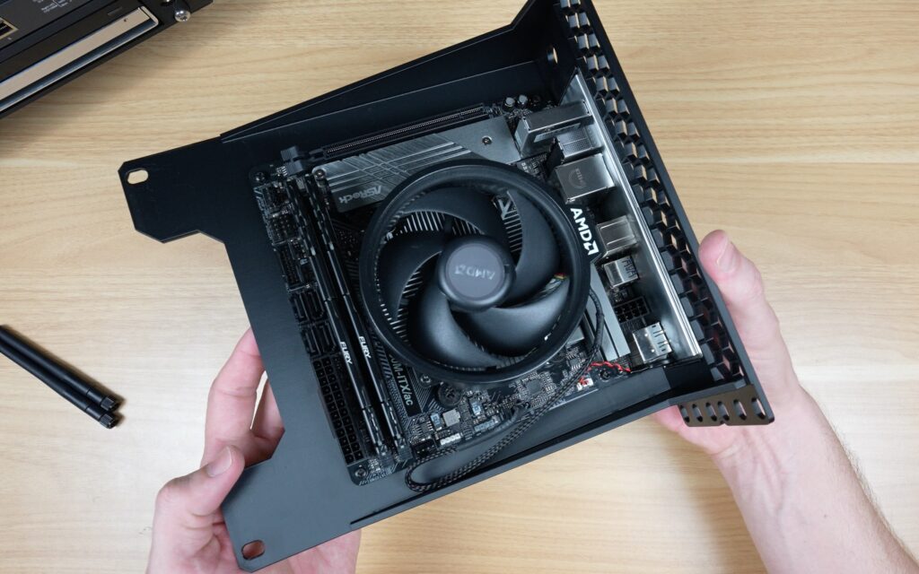 Mini PC Screwed Onto M3 Nylon Standoffs