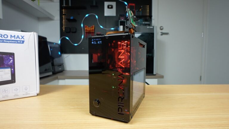 Pironman 5 Pro Max, A Raspberry Pi 5 Case with Touchscreen, Camera and Speakers