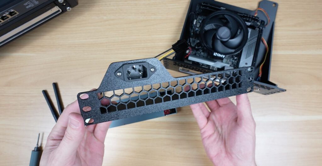 Power Plug Designed Into Shelf