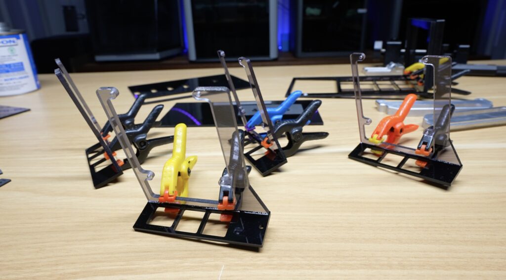 Clamping and Gluing Acrylic Parts