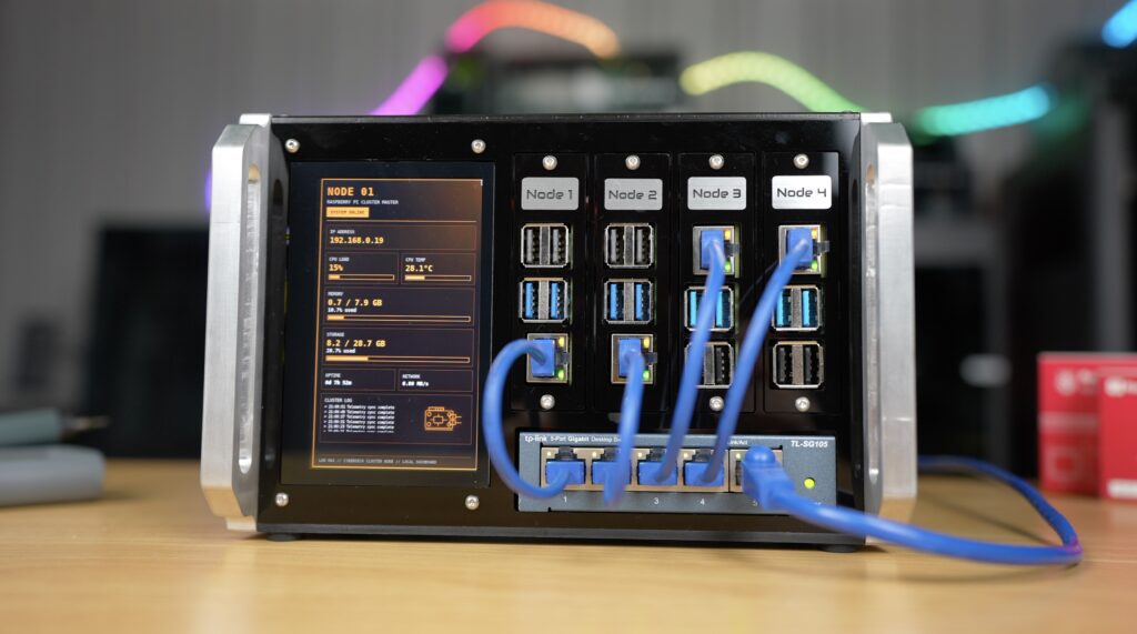 Compact All In One Pi Cluster