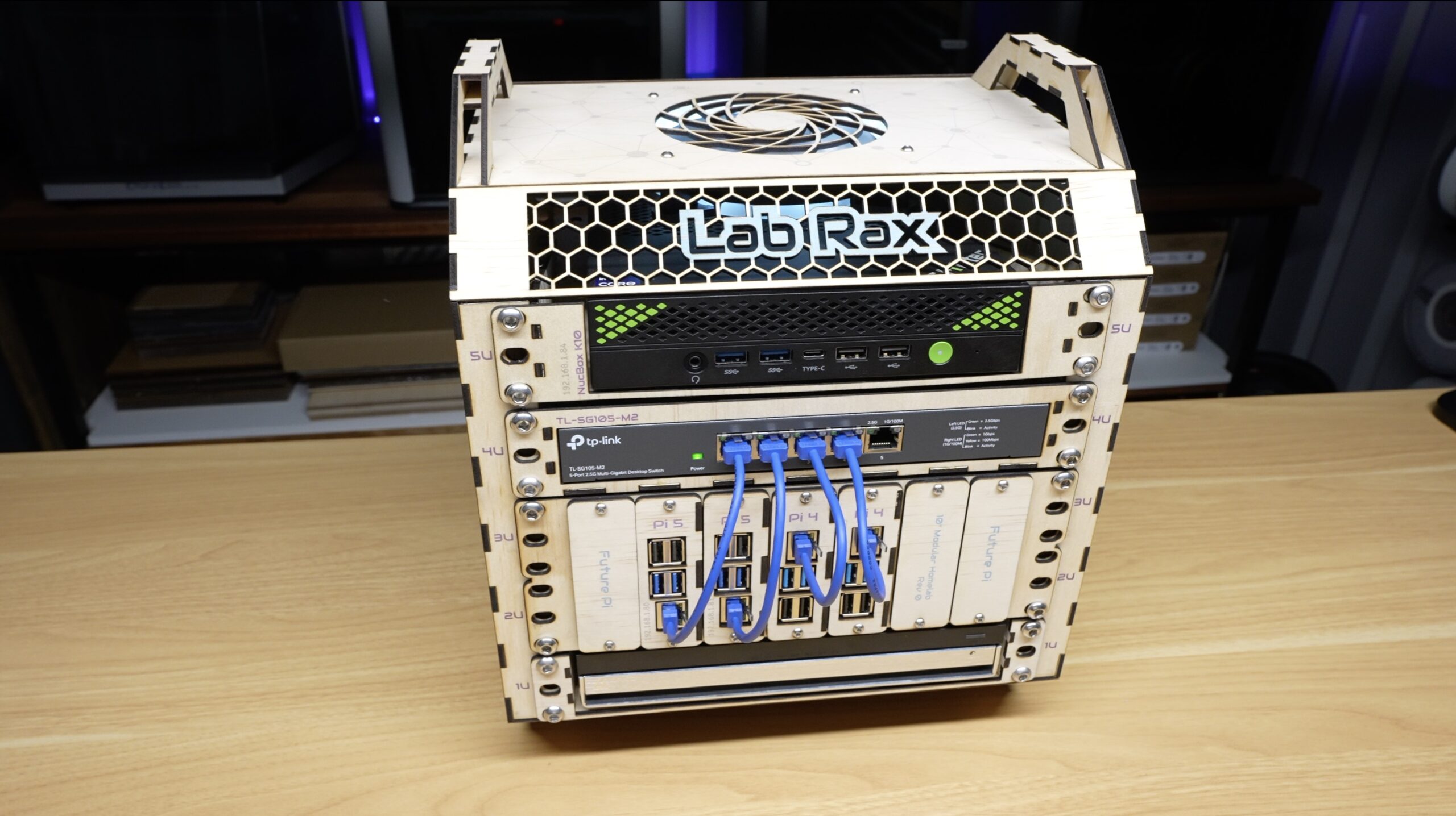 6 Inch Lab 3d Printed Lab Rack I Rebuilt My 3D Printed Lab Rax Homelab… in Wood - The DIY Life