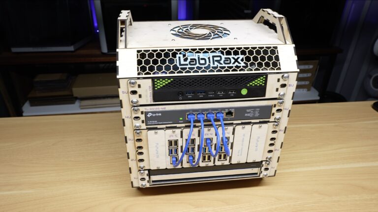 I Rebuilt My 3D Printed Lab Rax Homelab… in Wood