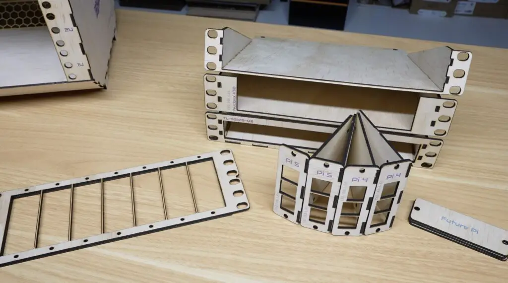Shelf Components All Glued Together