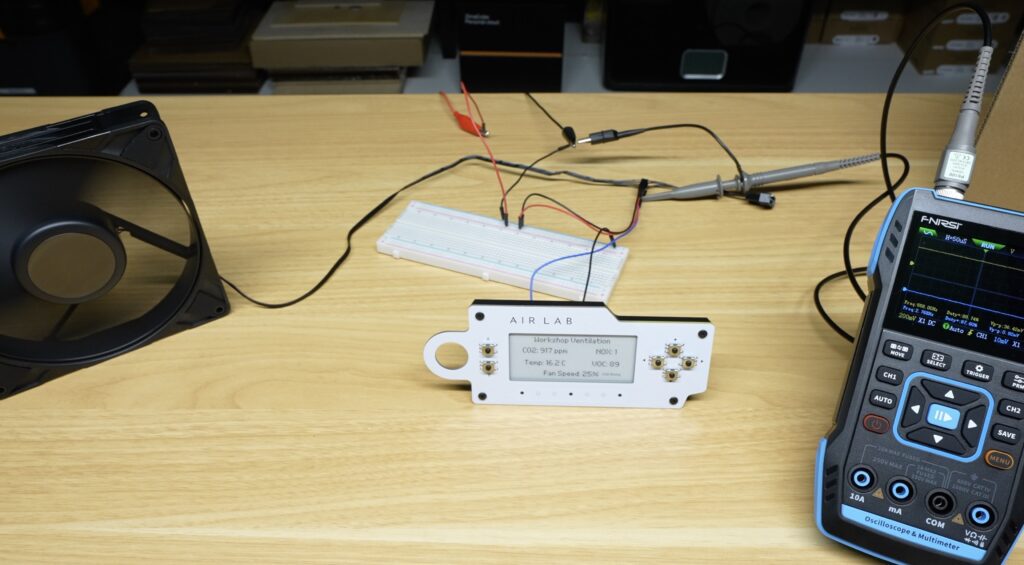 Air Lab Air Quality Monitor running Plugin