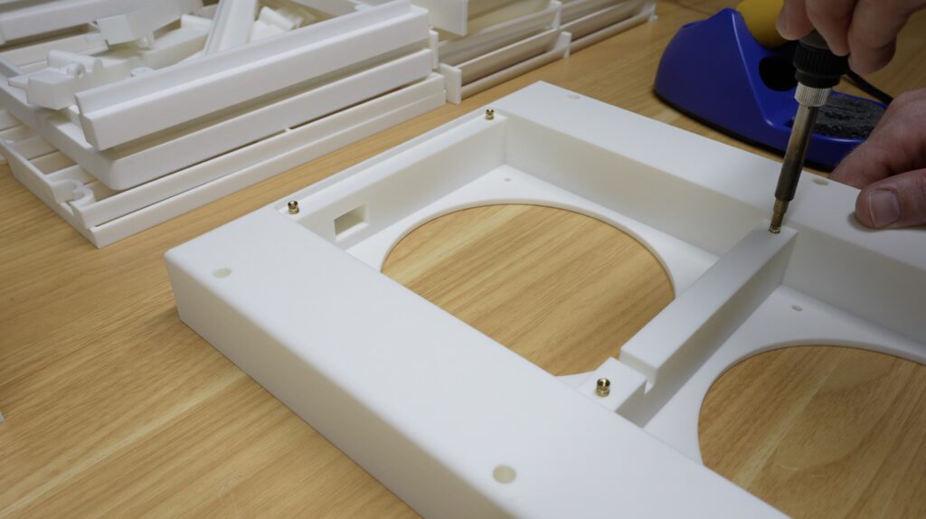 Melting Brass Inserts Into Place
