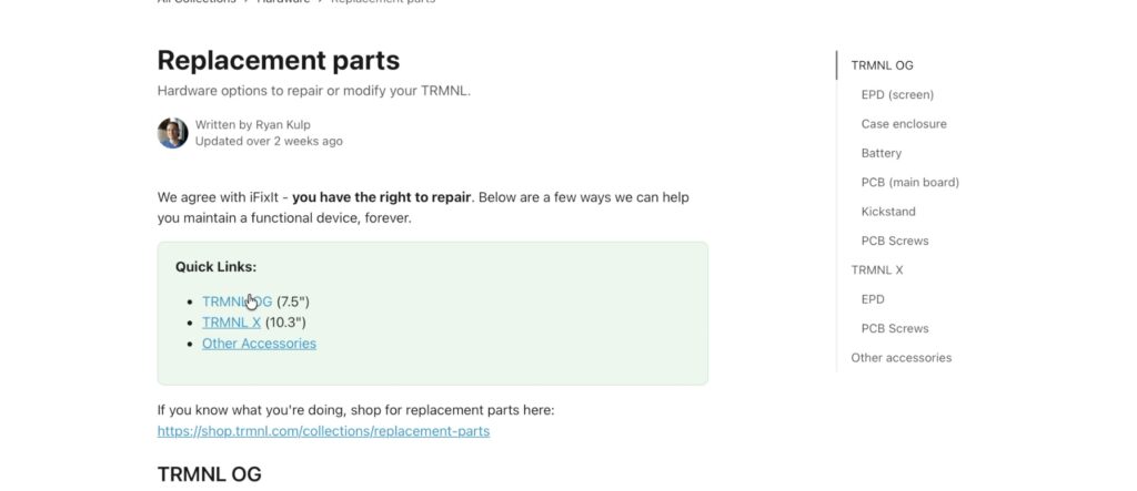 Replacement Parts