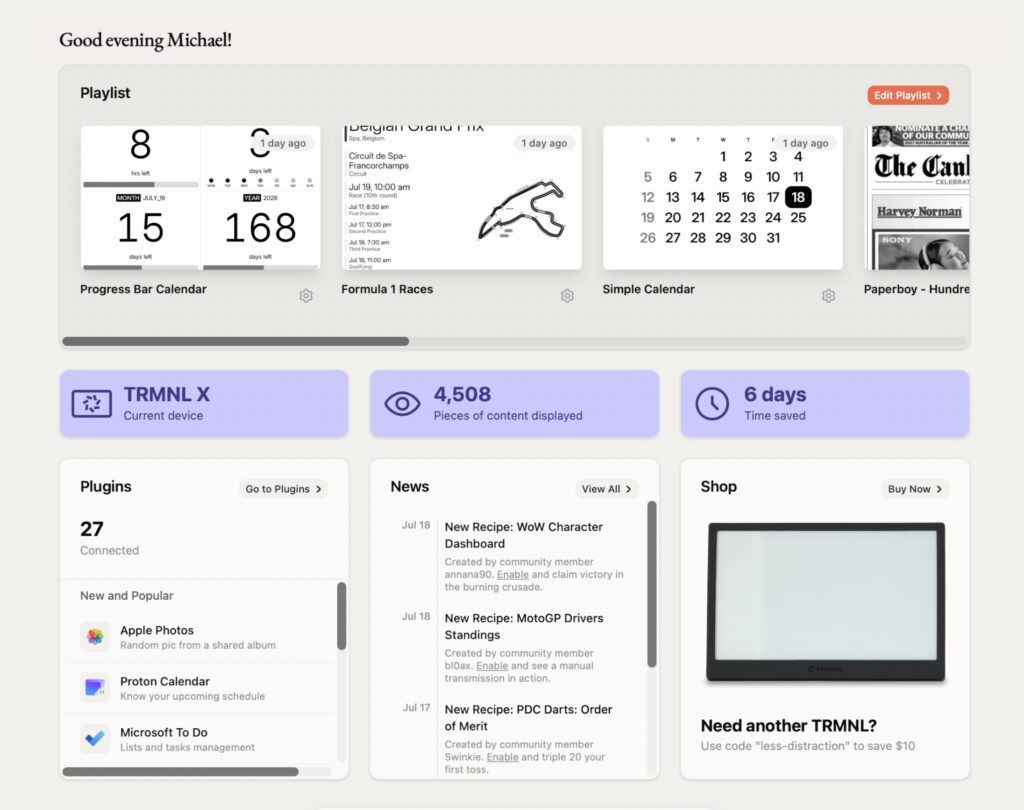 Web Dashboard