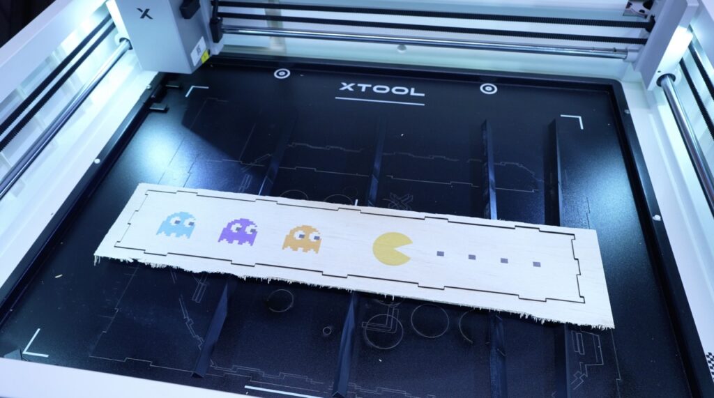 Printing and Cutting Pacman Front Panel