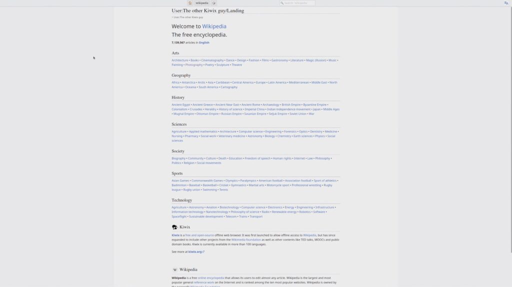 Wikipedia Available Offline