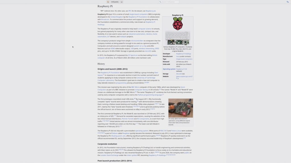 Wikipedia Opened On Pages