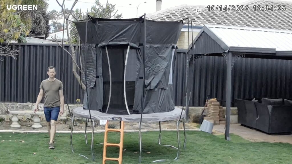 Tracking Behind Trampoline